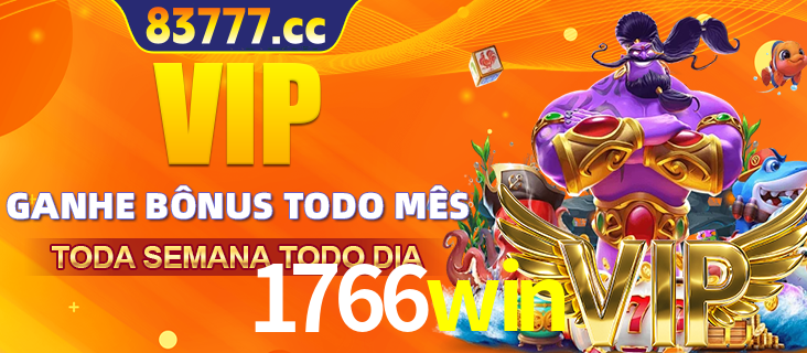 Banner promocional do 1766win oferecendo 100% de recompensas adicionais contínuas para quem fizer o login diário (Daily sign-in), com um mascote de coelho.